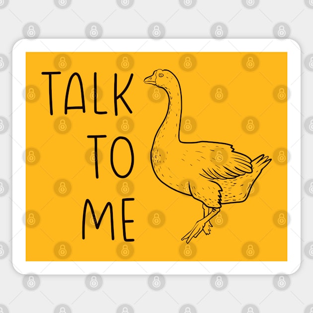 Talk to me bird (Lineal) Sticker by nickbeta